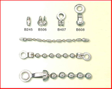 工厂供应 珠链配件 可搭 圆珠链 米珠链 长短珠链 彩色珠链 等 金属珠链配件 低价供应