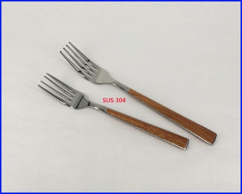 日式原木不锈钢餐具 刀叉勺套装 木柄汤匙 叉子 430餐刀 环保餐具 最佳礼赠品首选