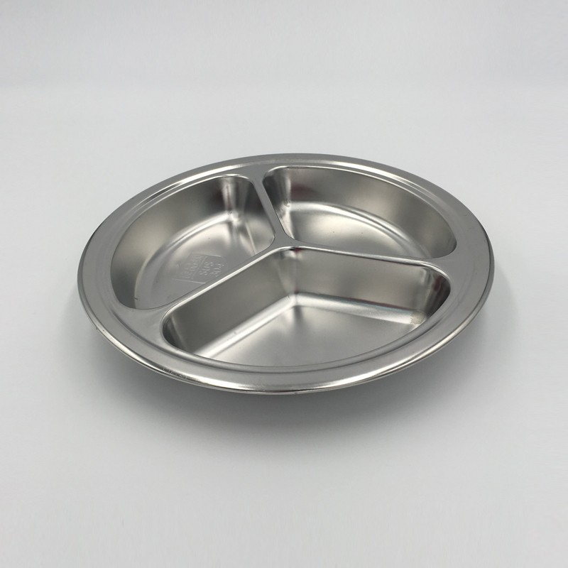 不锈钢环保圆型餐盘