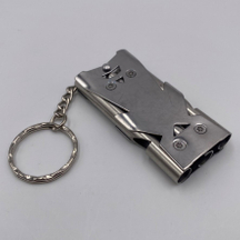 工廠批發 廠家直銷 不鏽鋼 三管口哨 防身哨子 求救高頻口哨 品質保證