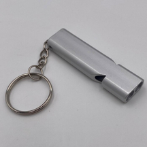 廠家直銷 鋁合金 雙管口哨 防身哨子 求救高頻口哨 品質保證